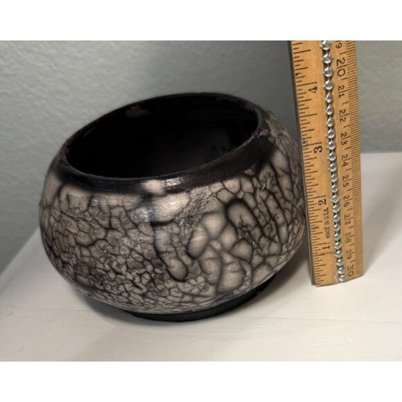 Tsuri Raku Ceramic Pottery Handmade Art Vase - Picture 4 of 5